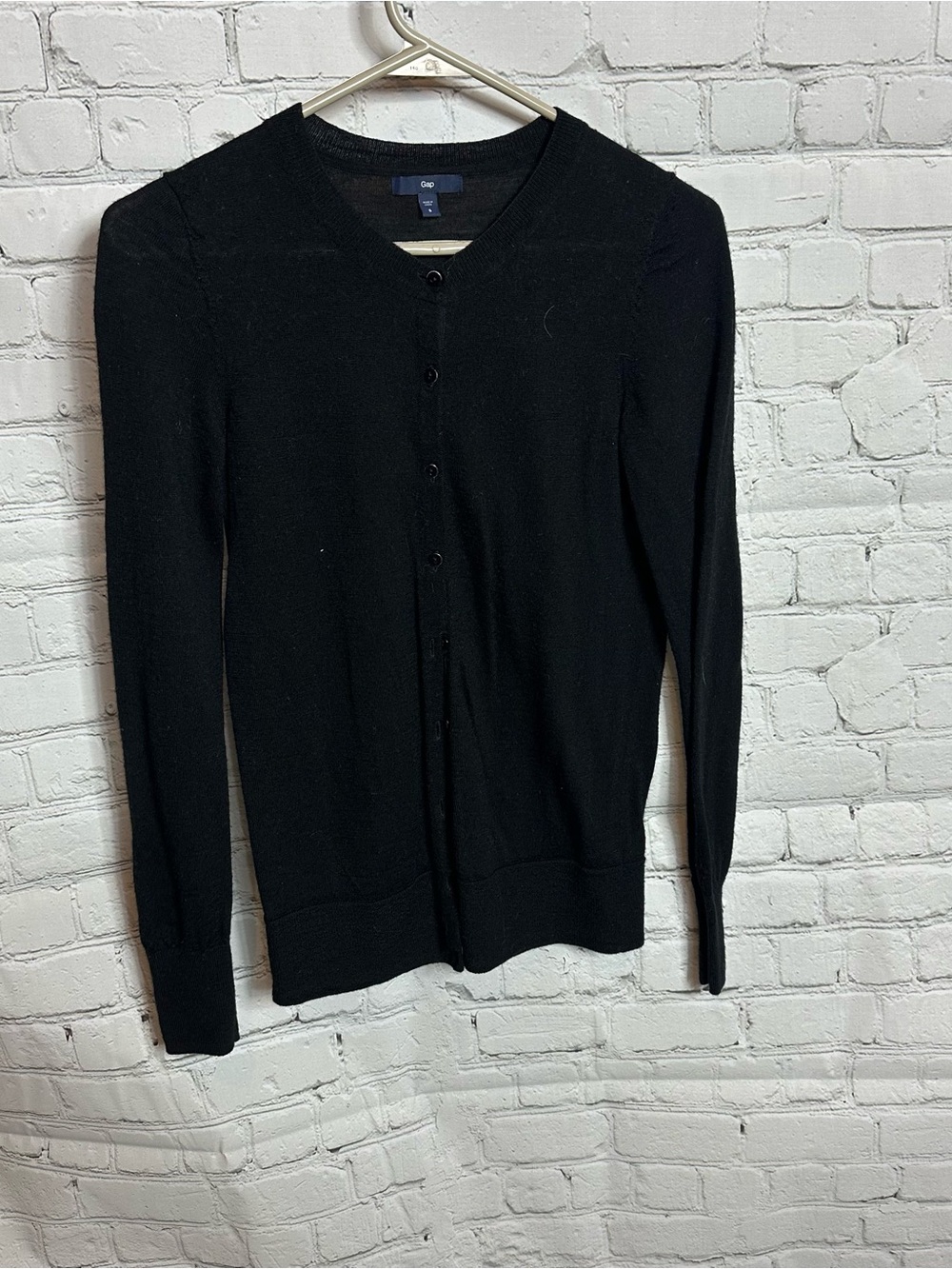 GAP Black Women's Button-Front Cardigan